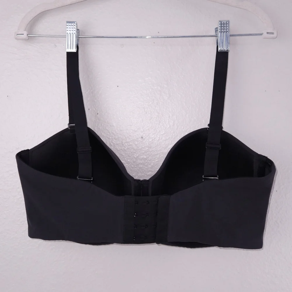 SKIMS Fits Everybody Strapless Bra 40DD Onyx Black Multiway Straps - Picture 3 of 5